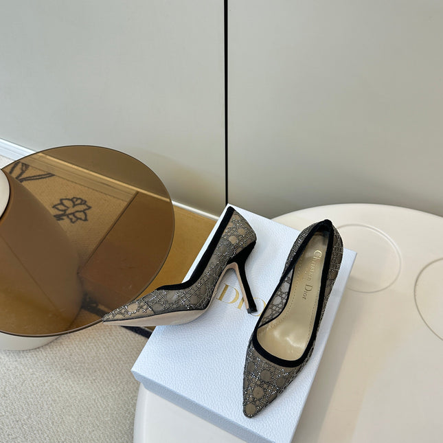 HIGH HEELS PUMP IN BLACK LAMB SUEDE 10 CM