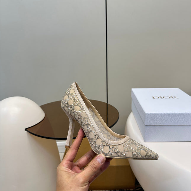 HIGH HEELS PUMP IN CAMEL BEIGE LAMB SUEDE 10 CM