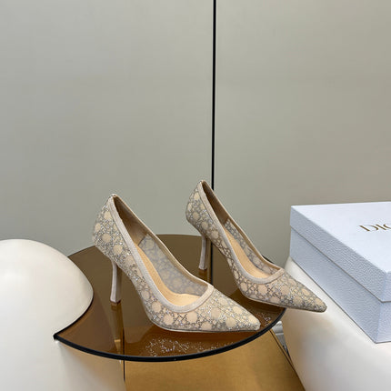HIGH HEELS PUMP IN CAMEL BEIGE LAMB SUEDE 10 CM