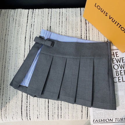 HERMES 25S PLEATED MIDI SKIRT 220