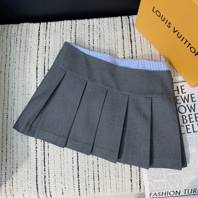 HERMES 25S PLEATED MIDI SKIRT 220