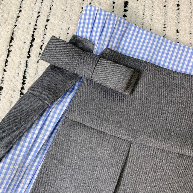 HERMES 25S PLEATED MIDI SKIRT 220