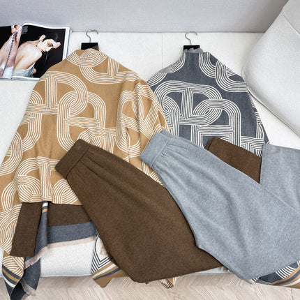 HERMES 25S THREE-PIECE KNIT SET 222