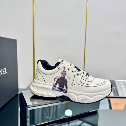 TRAINERS SNEAKER IN WHITE CALFSKIN WITH STICKER 238625