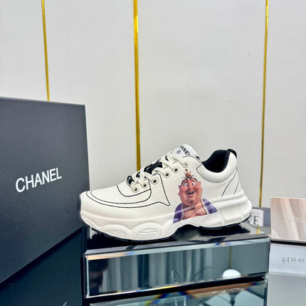 TRAINERS SNEAKER IN WHITE CALFSKIN WITH STICKER 238628