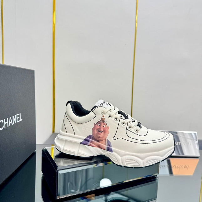 TRAINERS SNEAKER IN WHITE CALFSKIN WITH STICKER 238628