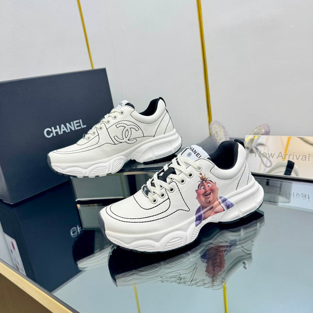 TRAINERS SNEAKER IN WHITE CALFSKIN WITH STICKER 238628