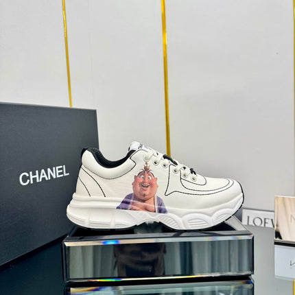 TRAINERS SNEAKER IN WHITE CALFSKIN WITH STICKER 238628