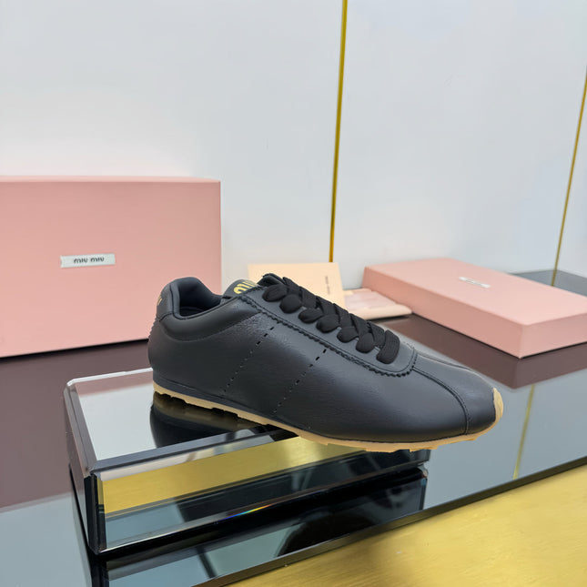 PLUME NAPPA SNEAKERS IN BLACK CALFSKIN