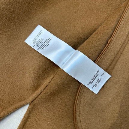 HERMES 25S LONG CASHMERE COAT WITH ROUND NECK 277