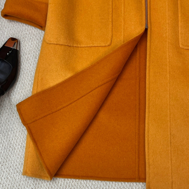 HERMES 25S REVERSIBLE LONG CASHMERE COAT 244