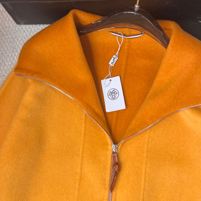 HERMES 25S REVERSIBLE LONG CASHMERE COAT 244