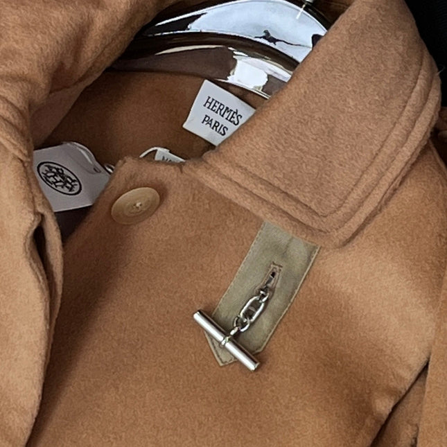 HERMES 25S REVERSIBLE LONG CASHMERE COAT 242