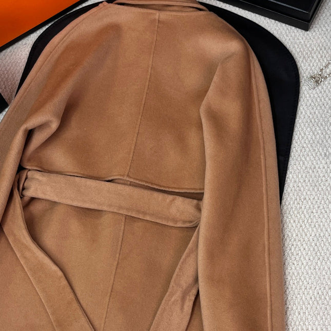 HERMES 25S REVERSIBLE LONG CASHMERE COAT 242