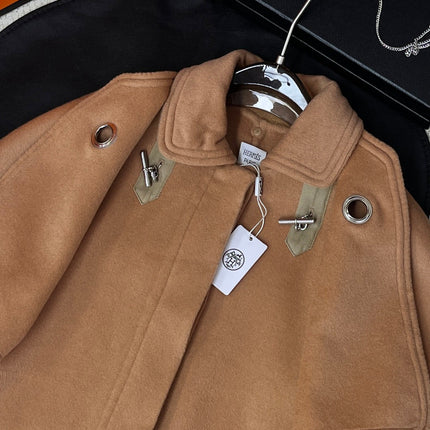 HERMES 25S REVERSIBLE LONG CASHMERE COAT 242