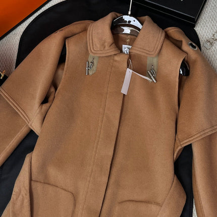 HERMES 25S REVERSIBLE LONG CASHMERE COAT 242