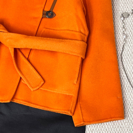 HERMES 25S SHORT CASHMERE COAT 241