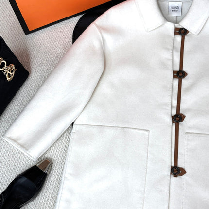 HERMES 25S REVERSIBLE LONG COAT 240
