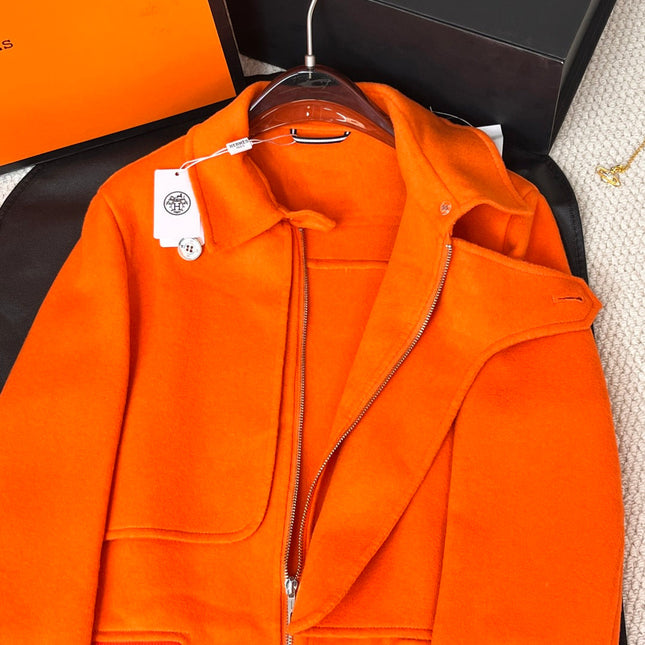 HERMES 25S REVERSIBLE SHORT CASHMERE COAT 238