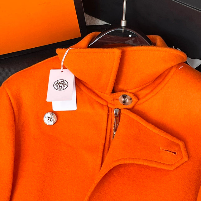 HERMES 25S REVERSIBLE SHORT CASHMERE COAT 238