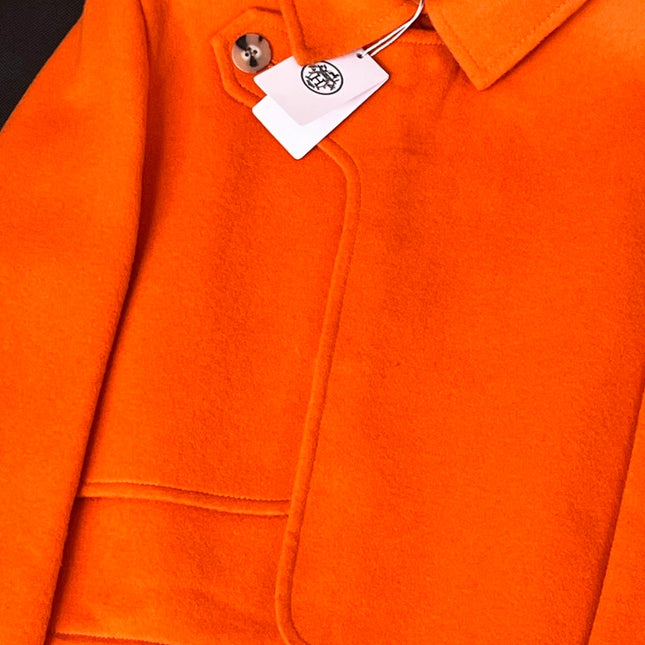 HERMES 25S REVERSIBLE SHORT CASHMERE COAT 238