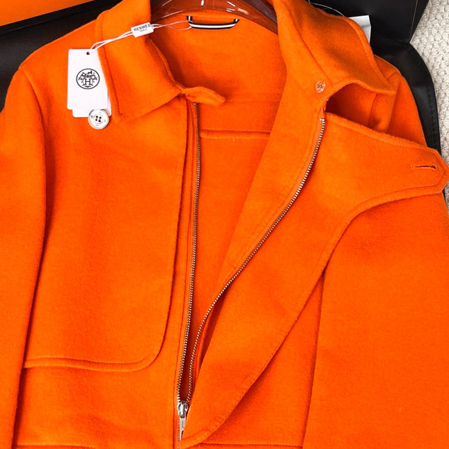 HERMES 25S REVERSIBLE SHORT CASHMERE COAT 238