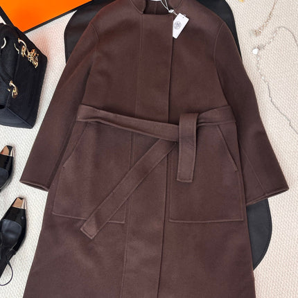 HERMES 25S REVERSIBLE LONG CASHMERE COAT 237