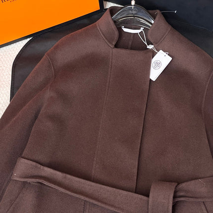 HERMES 25S REVERSIBLE LONG CASHMERE COAT 237
