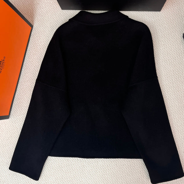 HERMES 25S SHORT CASHMERE COAT 211