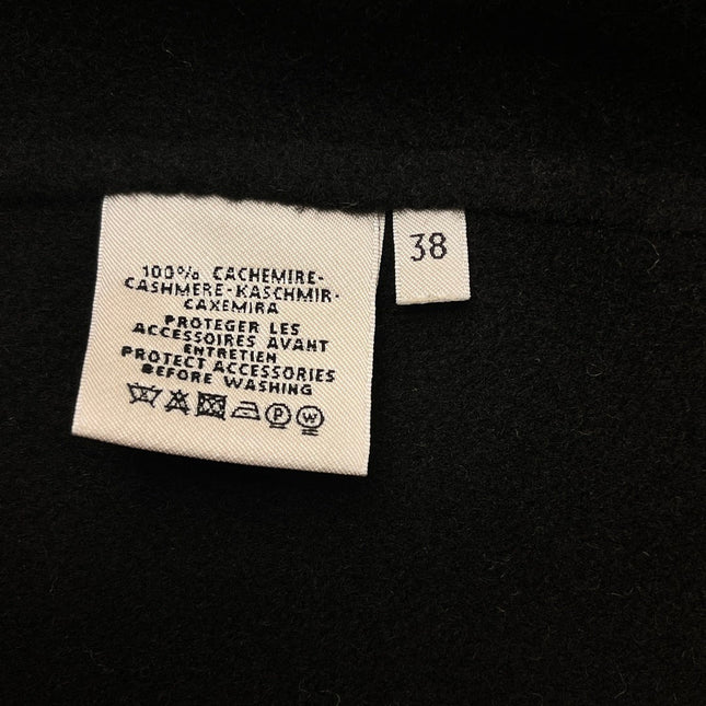 HERMES 25S LAPEL-COLLAR CASHMERE COAT 210