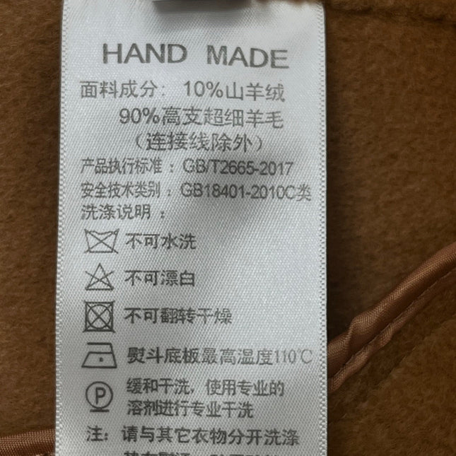 HERMES 25S STAND-COLLAR CASHMERE COAT 207