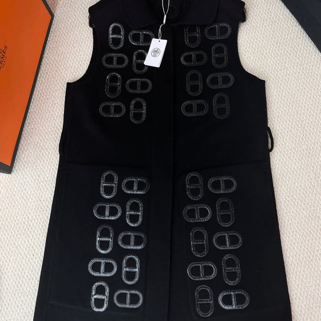 HERMES 25S SLEEVELESS PIG-NOSE VEST 205