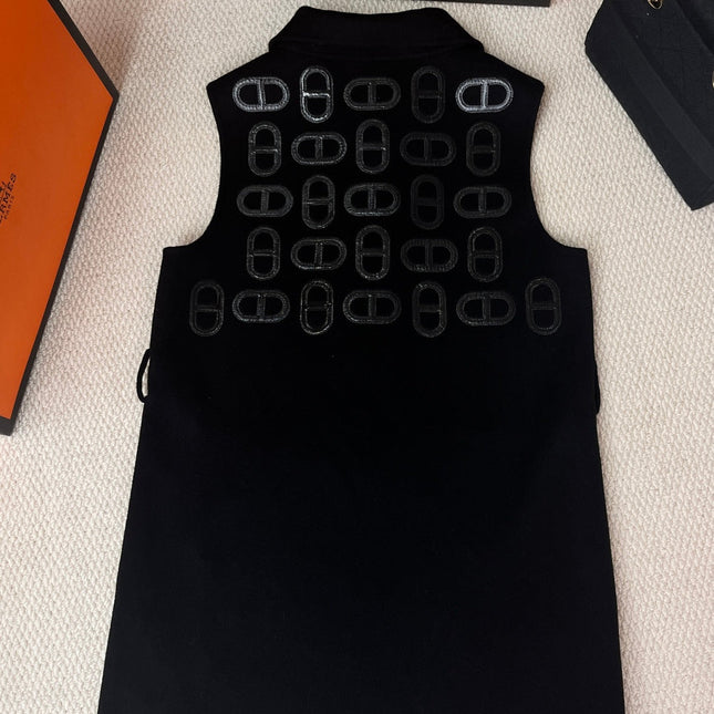HERMES 25S SLEEVELESS PIG-NOSE VEST 205