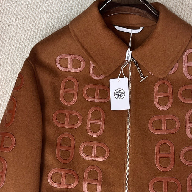 HERMES 25S SHORT PIG-NOSE COAT 202