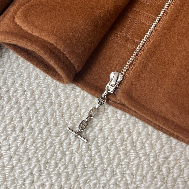 HERMES 25S SHORT PIG-NOSE COAT 202