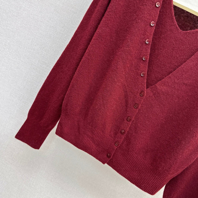 HERMES 25S V-NECK SWEATER 256