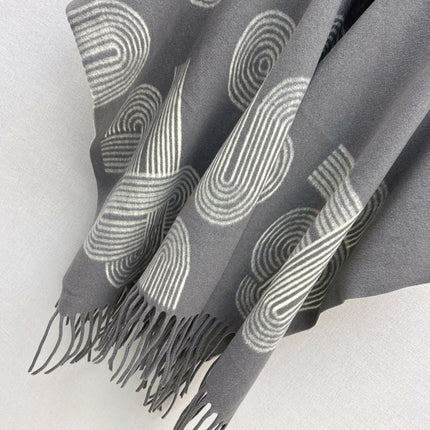 HERMES 25S JACQUARD CAPE COAT 320