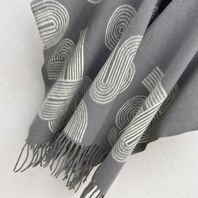 HERMES 25S JACQUARD CAPE COAT 320