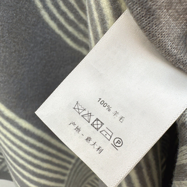 HERMES 25S JACQUARD CAPE COAT 320