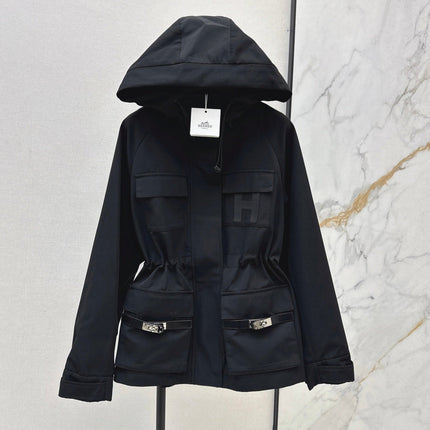 HERMES 25S HOODED TRENCH COAT 326