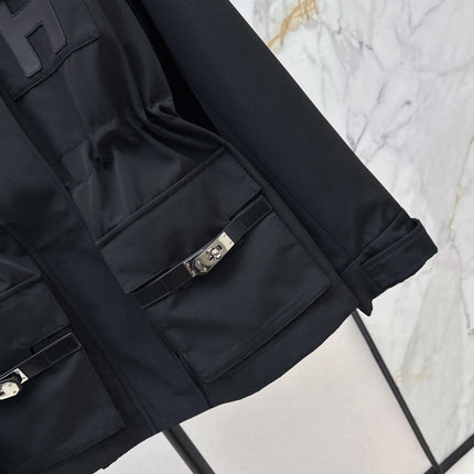 HERMES 25S HOODED TRENCH COAT 326