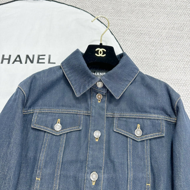CC 25 Jacket Blue Denim Cotton