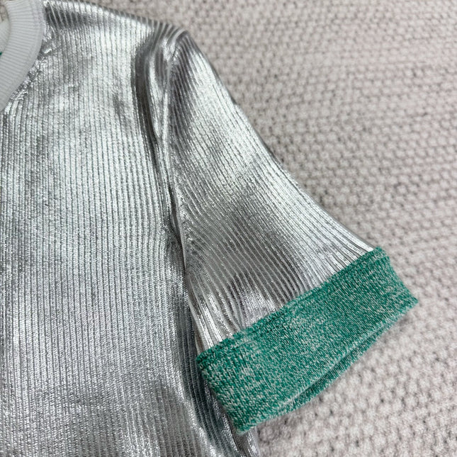 CC 25 Short Sleeves T- shirt Silver Cotton