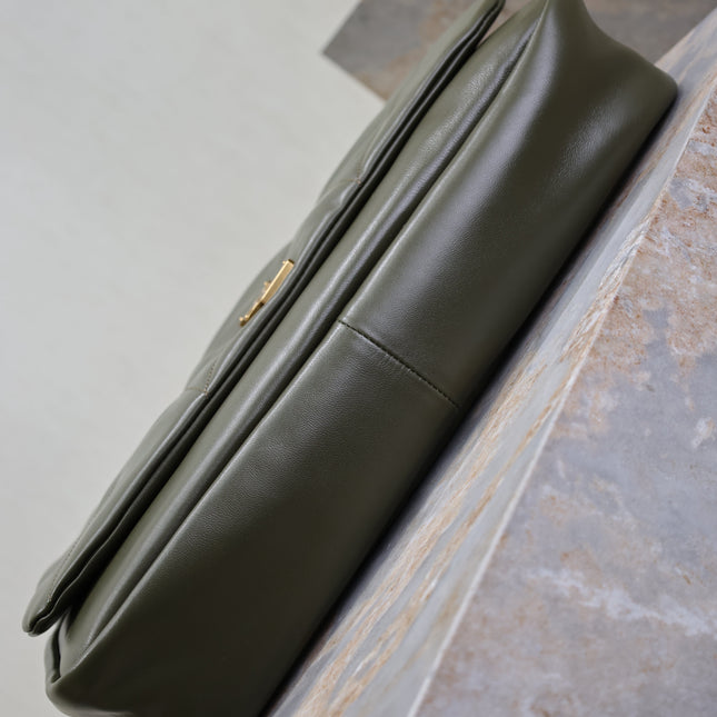 YSL 25S LARGE JAMIE 43 IN LIGHT MUSK LAMBSKIN GOLD HARDWRE