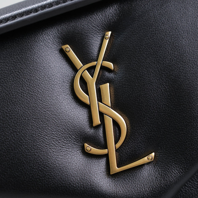 YSL 25S CALYPSO HANDBAG 26 IN BLACK LAMBSKIN GOLD HARDWRE