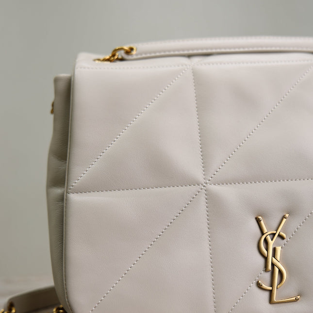 YSL 25S JAMIE 4.3 29 IN BLANC VINTAGE LAMBSKIN GOLD HARDWRE