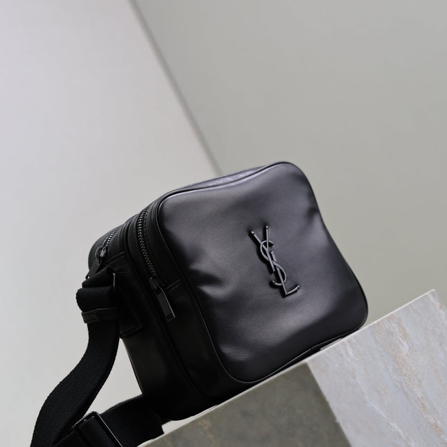 YSL 25S NIKI CAMERA BAG 19 IN BLACK CALFSKIN