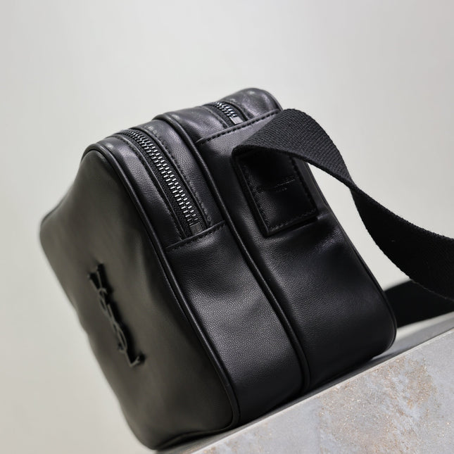 YSL 25S NIKI CAMERA BAG 19 IN BLACK CALFSKIN