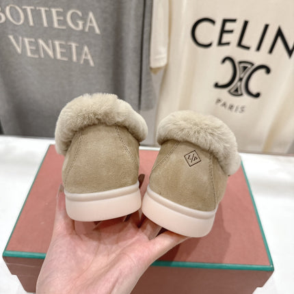 LP 25S SUMMER CHARMS WALK LOAFERS IN WARM GREY SUEDE AND FLEECE