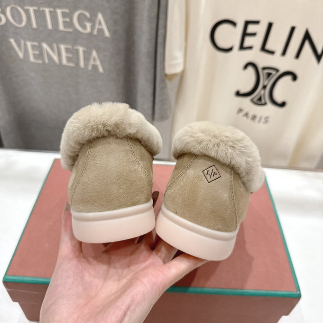 LP 25S SUMMER CHARMS WALK LOAFERS IN WARM GREY SUEDE AND FLEECE